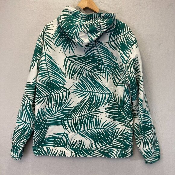 Original Weatherproof Vintage Windbreaker Jacket Men's Large Nylon Tropical Palm - Picture 2 of 16